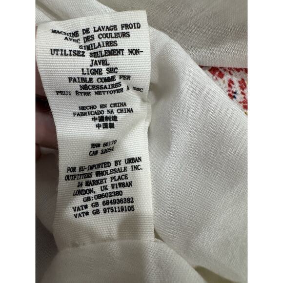 Free People Floral Print Mini Dress Sleeveless Open Back Casual Party - Picture 8 of 9